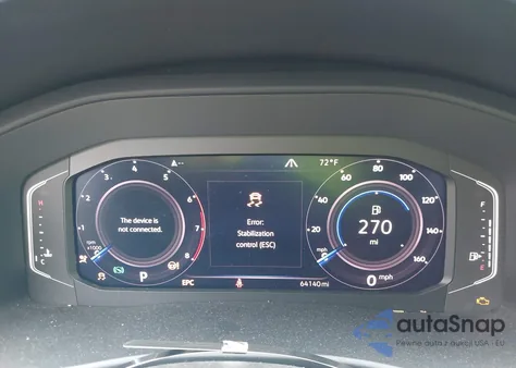 2019 Volkswagen Atlas 3.6L V6 Sel R-Line z USA, uszkodzony, nr VIN 1V2RR2CA3KC620399